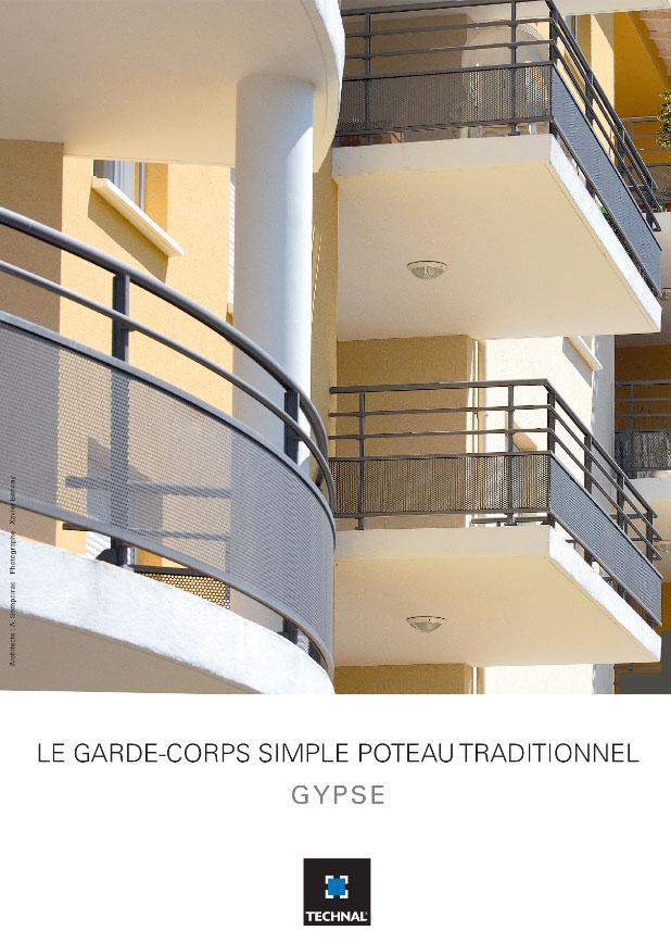 Garde corps simple poteau Clermont-Ferrand